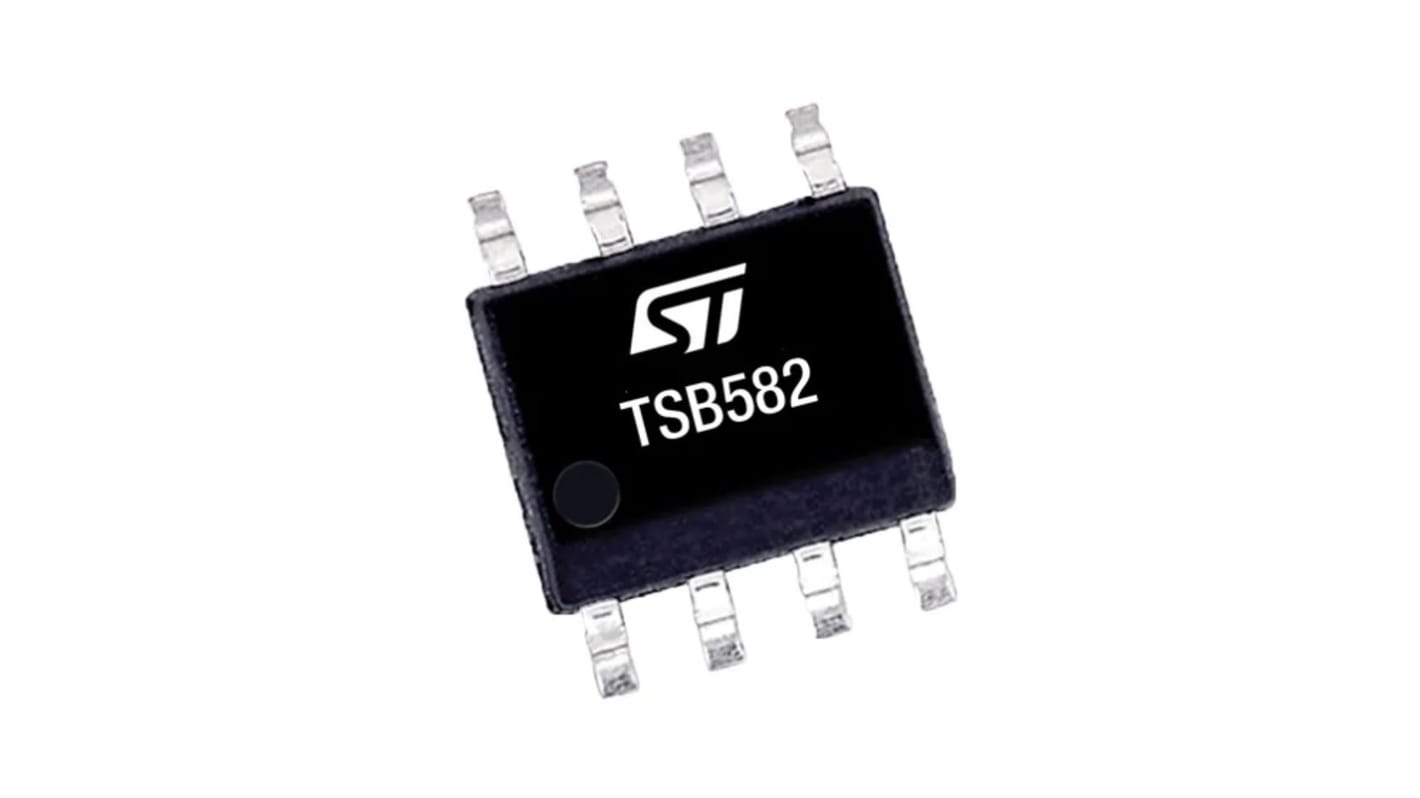 TSB582IYDT STMicroelectronics, Dual Operational, Op Amp, RRO, 3.1MHz, 36 V, 8-Pin SO8