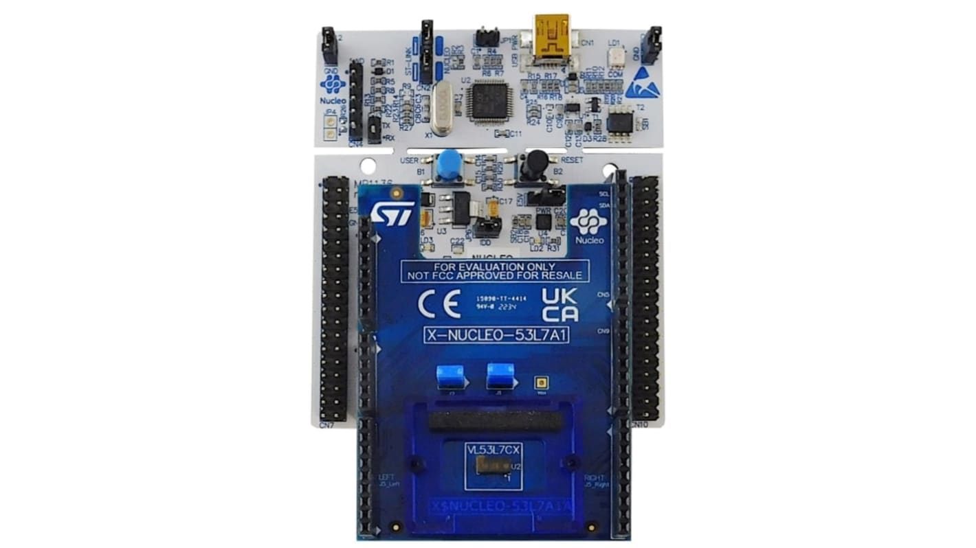 Kit de evaluación Placa de evaluación STMicroelectronics P-NUCLEO-53L7A1 - P-NUCLEO-53L7A1, para usar con VL53L7CX