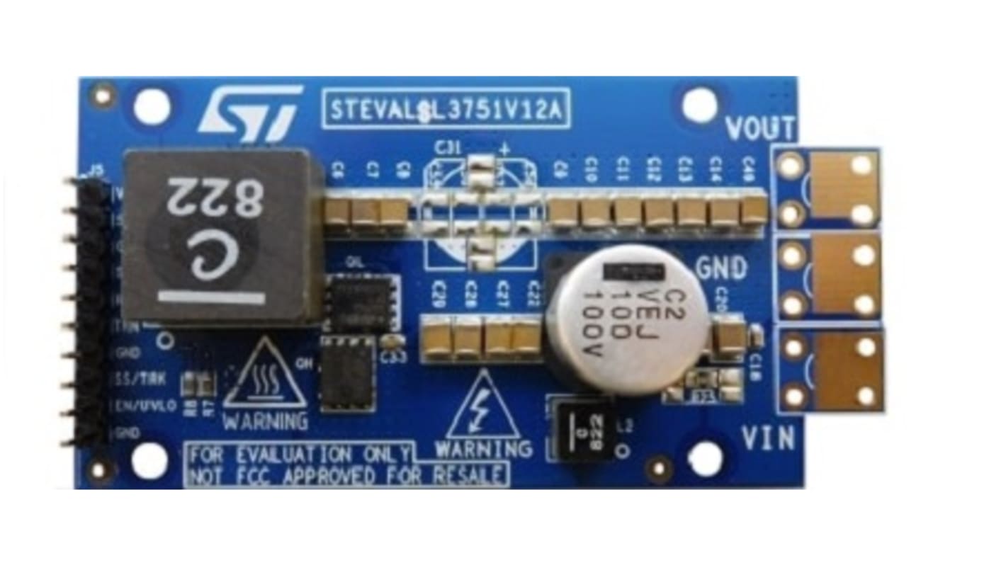 Scheda controller Convertitore c.c.-c.c. per L3751 ST STEVAL-L3751V12 DC-DC Buck Converter