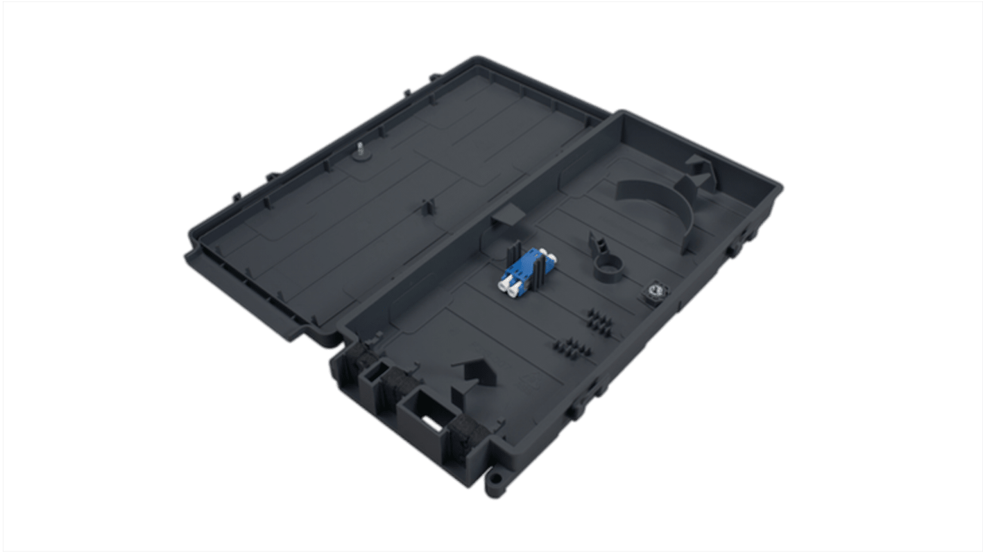 HellermannTyton Connectivity 2 Port LC Single Mode Fibre Optic Patch Panel With 1 Ports Populated