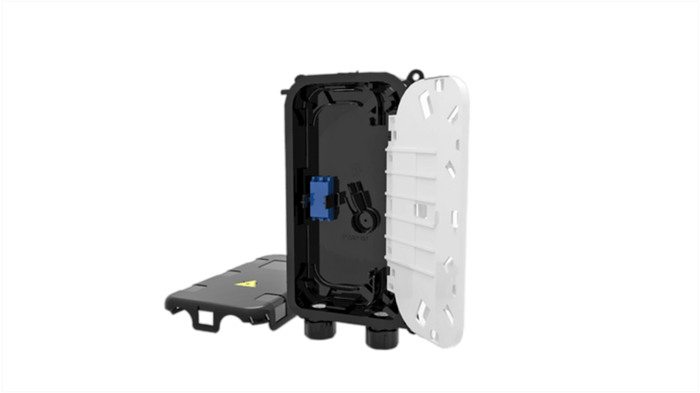 HellermannTyton Connectivity 2 Port LC Single Mode Fibre Optic Patch Panel With 2 Ports Populated