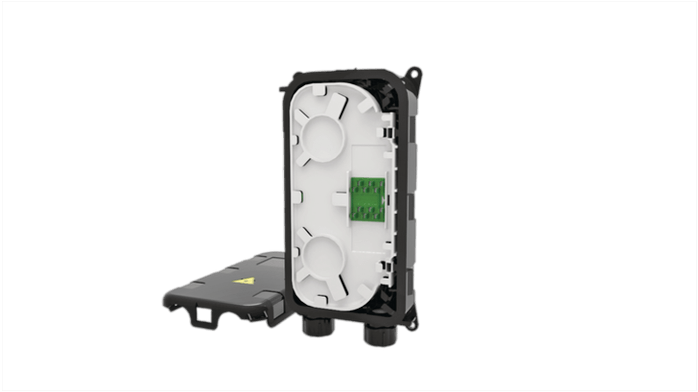 Patch panel per fibra ottica, HellermannTyton Connectivity, 2 porte, Single Mode, Scorrevole