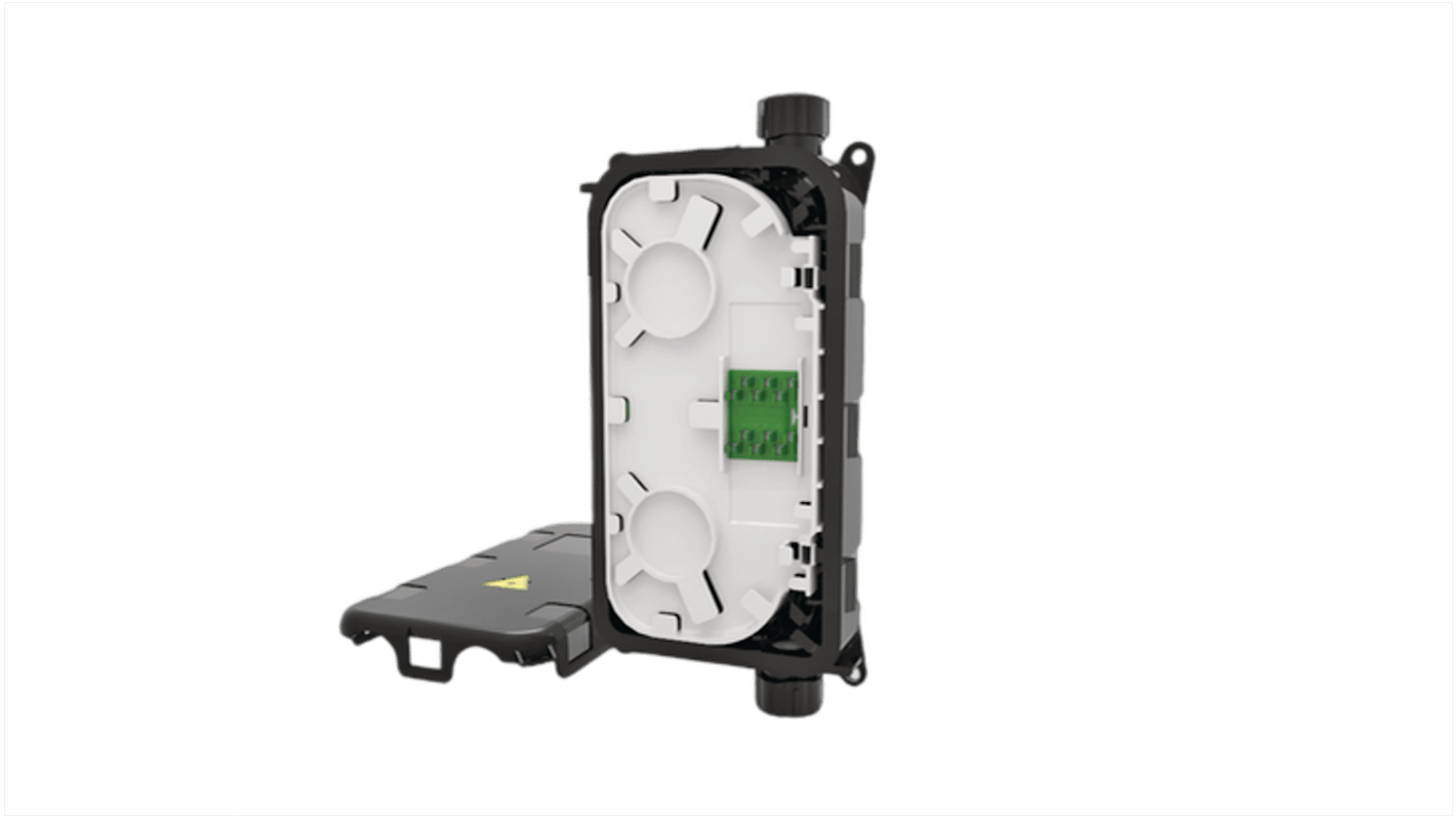 Patch panel per fibra ottica, HellermannTyton Connectivity, 2 porte, Single Mode, Scorrevole