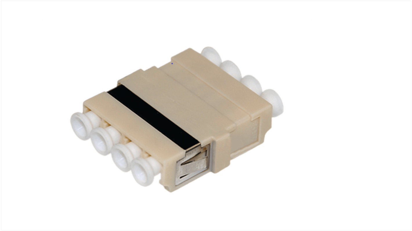 HellermannTyton Connectivity FBAMMBG-LCLCQD-FL001 LC to LC Multimode Quad Fibre Optic Adapter