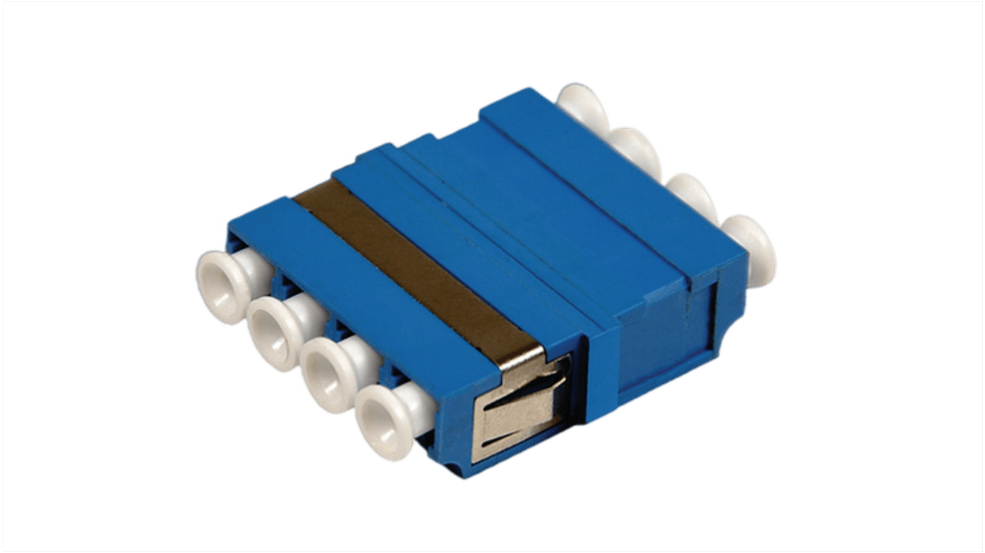 HellermannTyton Connectivity FBASMBL-LCLCQD-FL001 LC to LC Single Mode Quad Fibre Optic Adapter