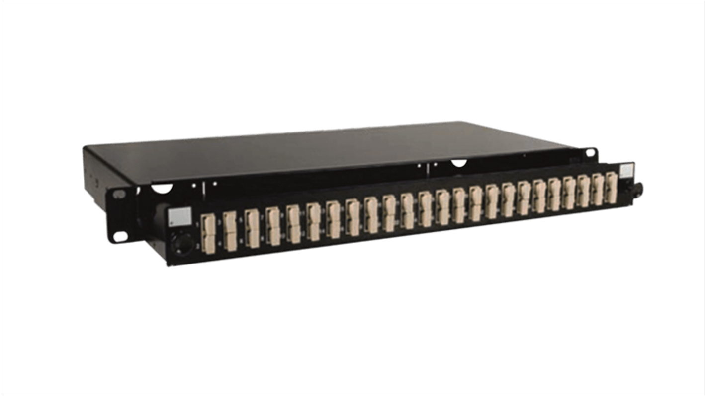 HellermannTyton Connectivity LWL-Rangierfeld SC für 48 Port Multimode bestückt Gleiten