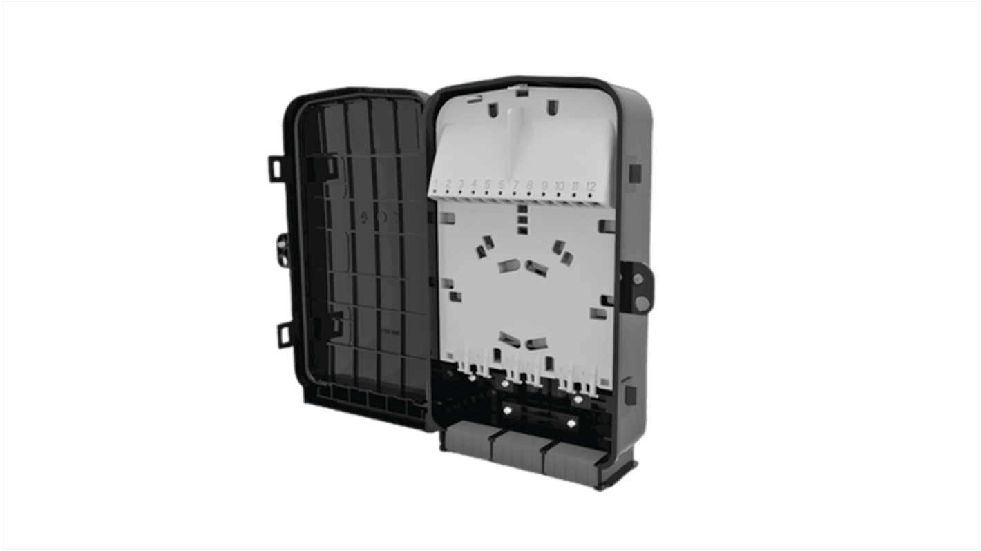 HellermannTyton Connectivity 12 Port Single Mode Fibre Optic Patch Panel With 0 Ports Populated