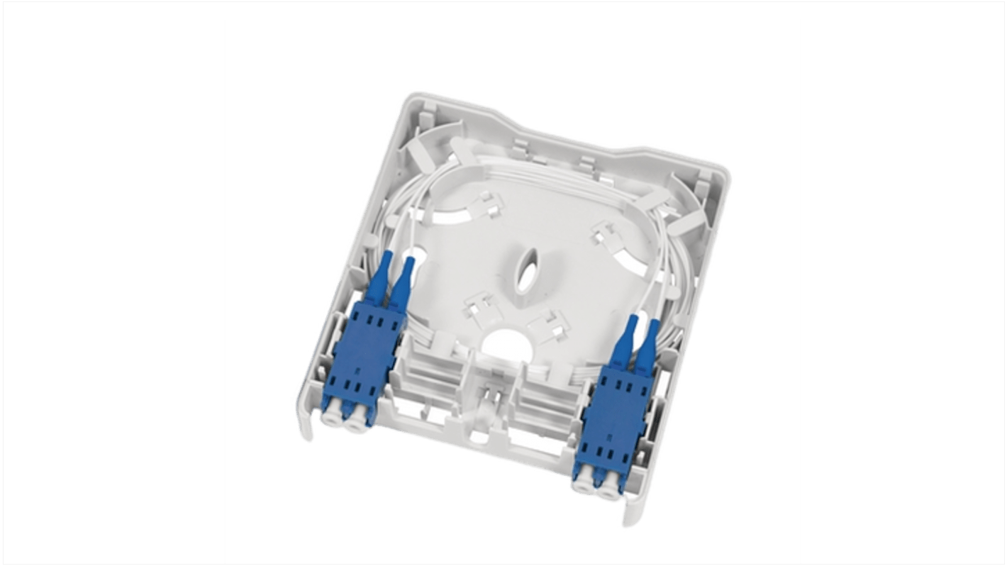 HellermannTyton Connectivity FWOA Series, Fibre 4 Way LC Wall Outlet,With Shielded Shield Type