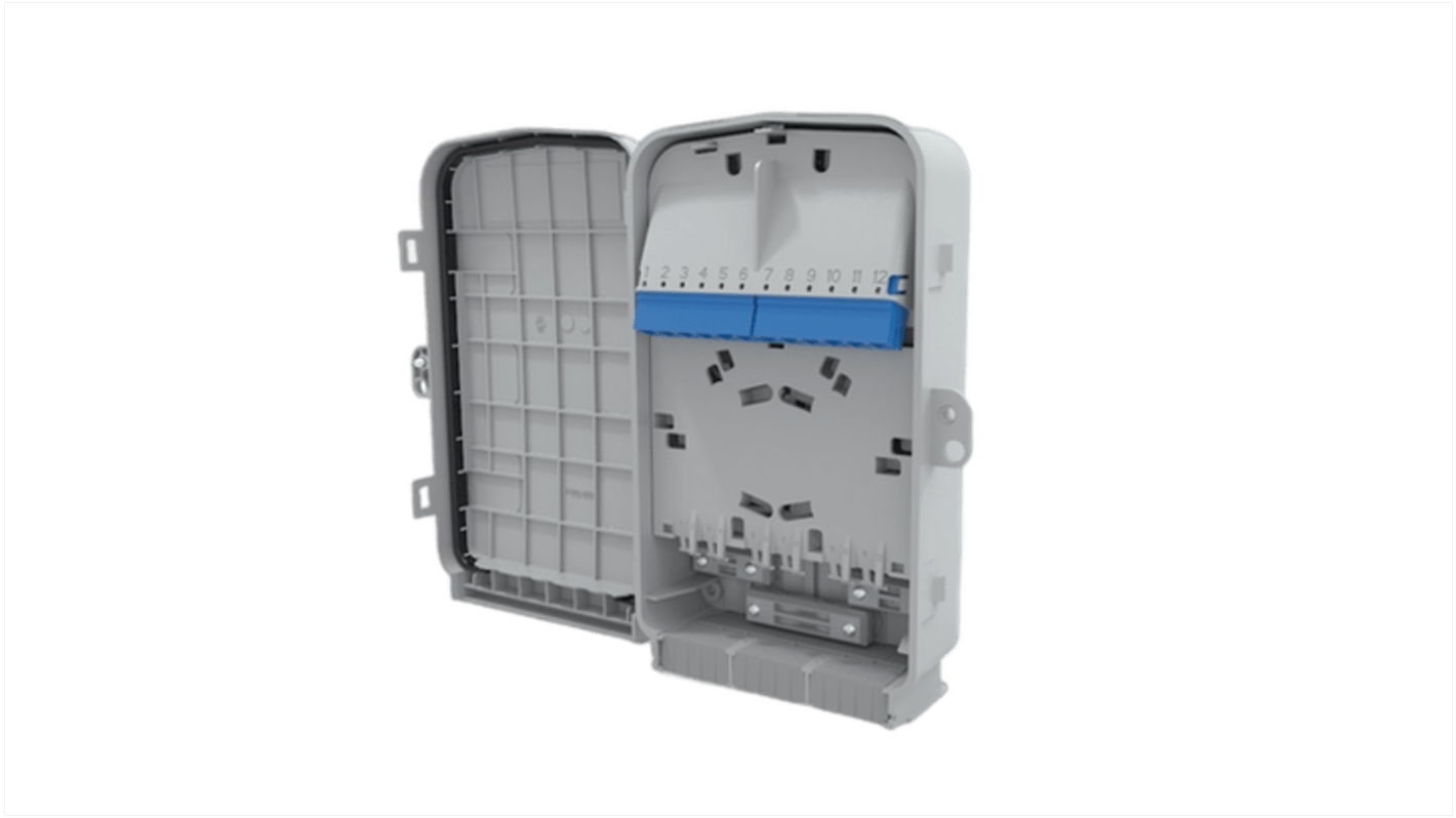 HellermannTyton Connectivity 12 Port SC Multimode Fibre Optic Patch Panel With 12 Ports Populated