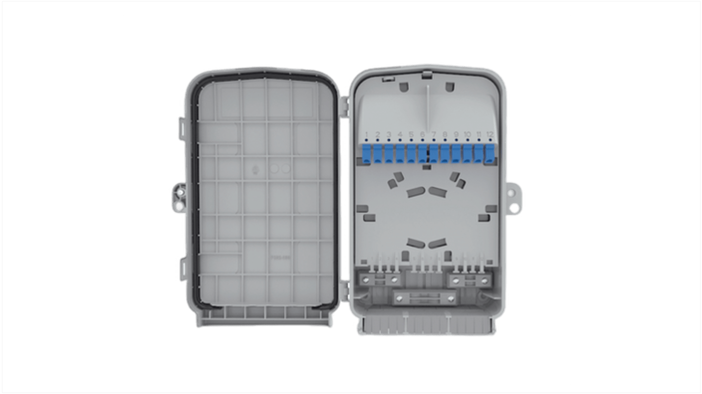 HellermannTyton Connectivity 12 Port LC Multimode Fibre Optic Patch Panel With 12 Ports Populated