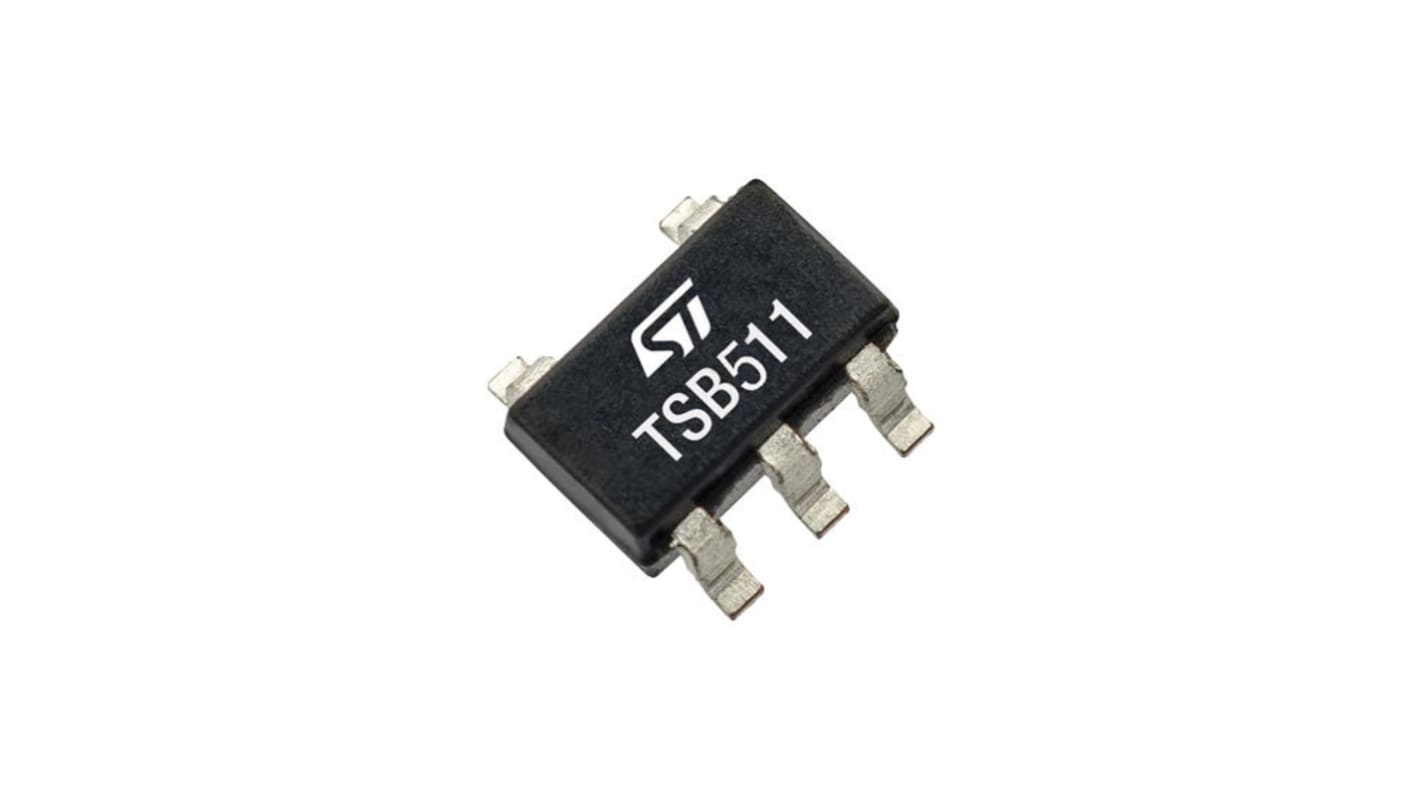 STMicroelectronics Operationsverstärker Rauscharm SMD SOT23-5, einzeln typ. 2,7 - 36 V, 5-Pin