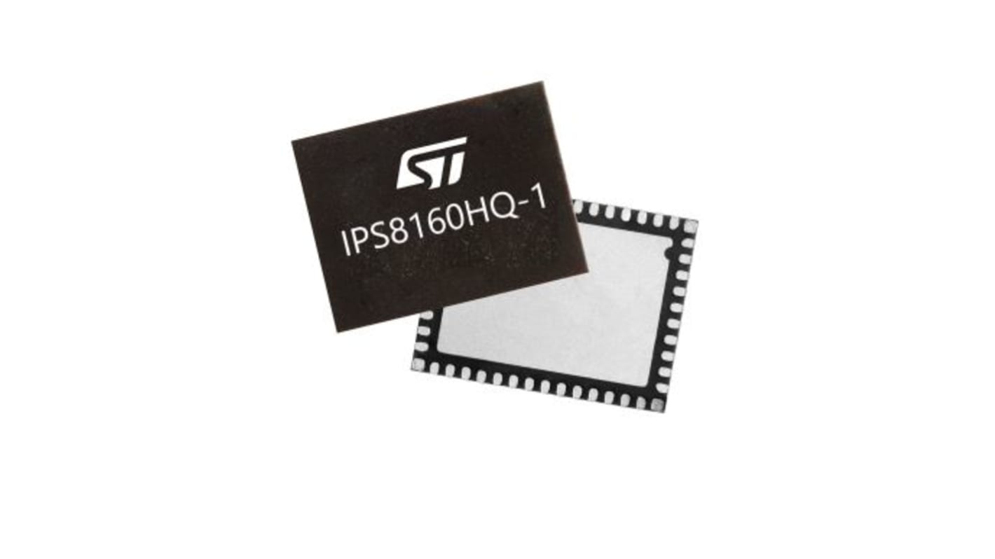 Driver High Side, STMicroelectronics, IPS8160HQ-1, QFN48L 8 x 6 mm, 48 broches High Side