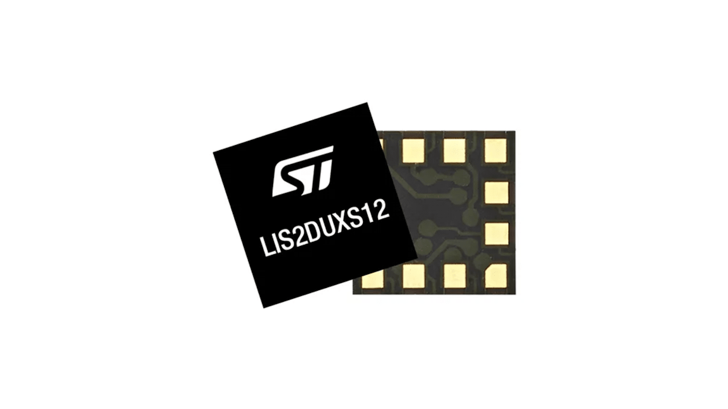 Accéléromètre STMicroelectronics 3 Axes, CMS LGA, 12 broches