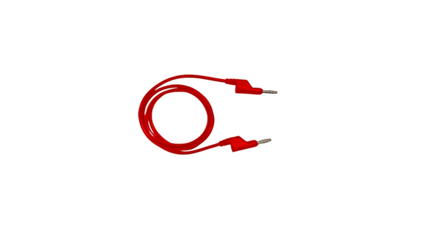 RS PRO Test Leads, 10A, 1000V, Red, 1.5m Lead Length RS