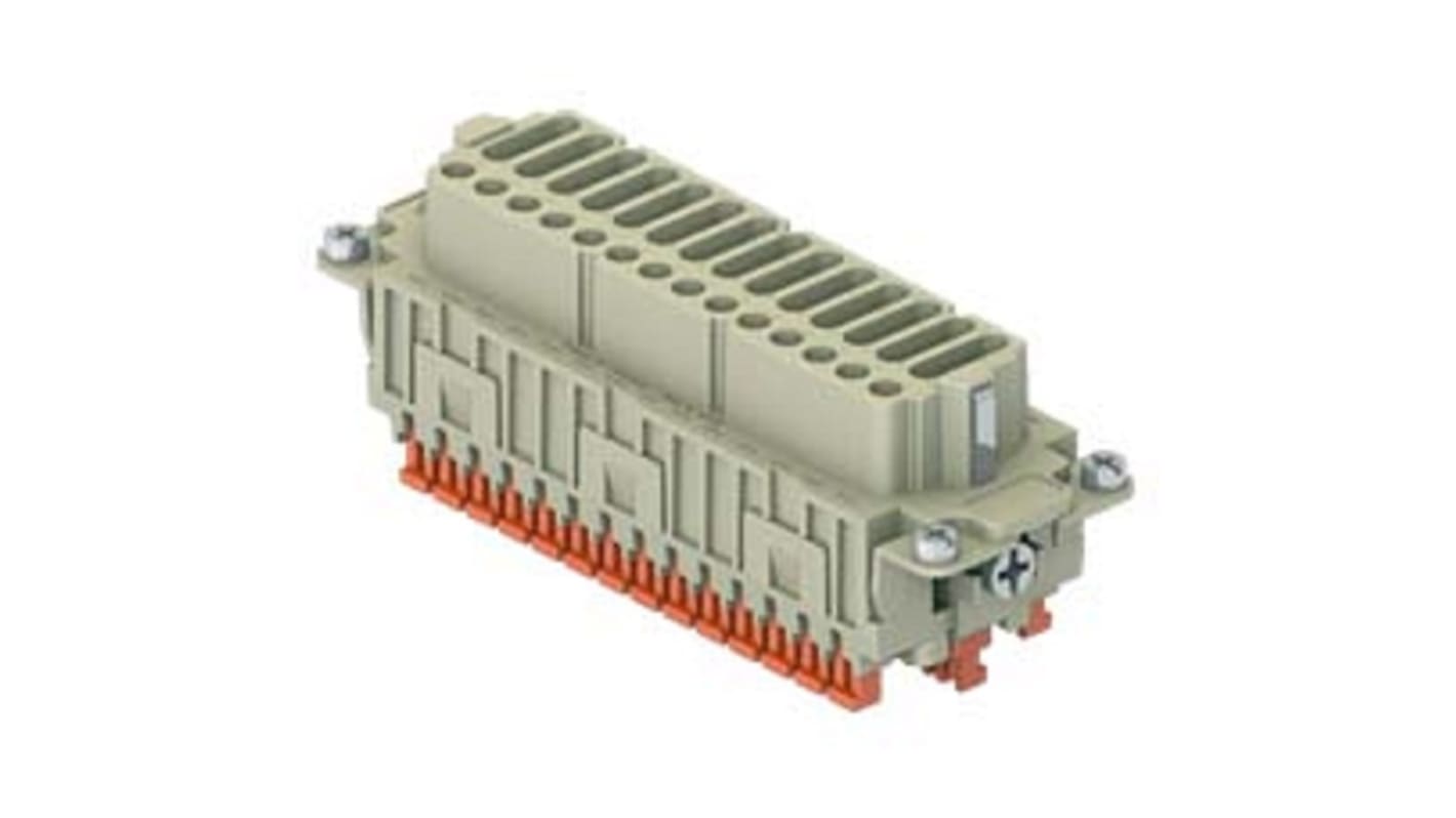 Inserto de conector de potencia ILME Hembra, serie CDSH, para usar con Tamaño del recinto 104,27