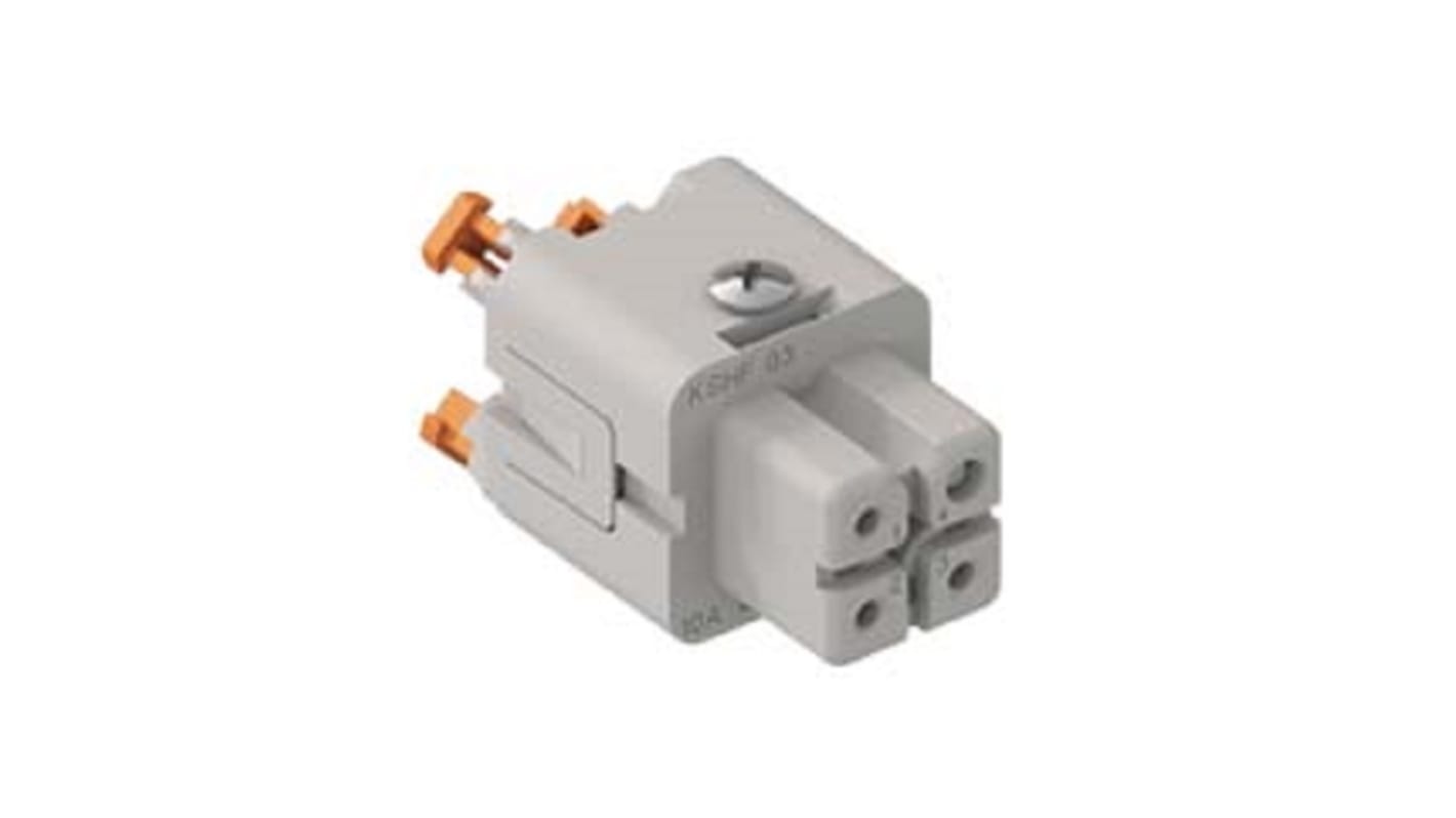 Inserto de conector de potencia ILME Hembra, serie CKSH, para usar con Tamaño de carcasa 21,21