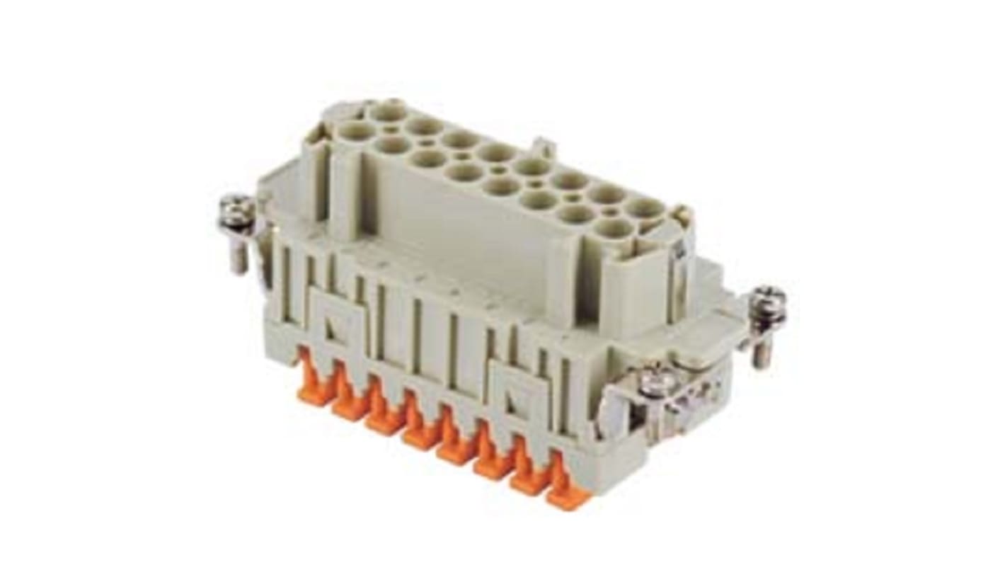 Embout de connecteur ILME série CSH, 16P + T contacts , 16A, Femelle