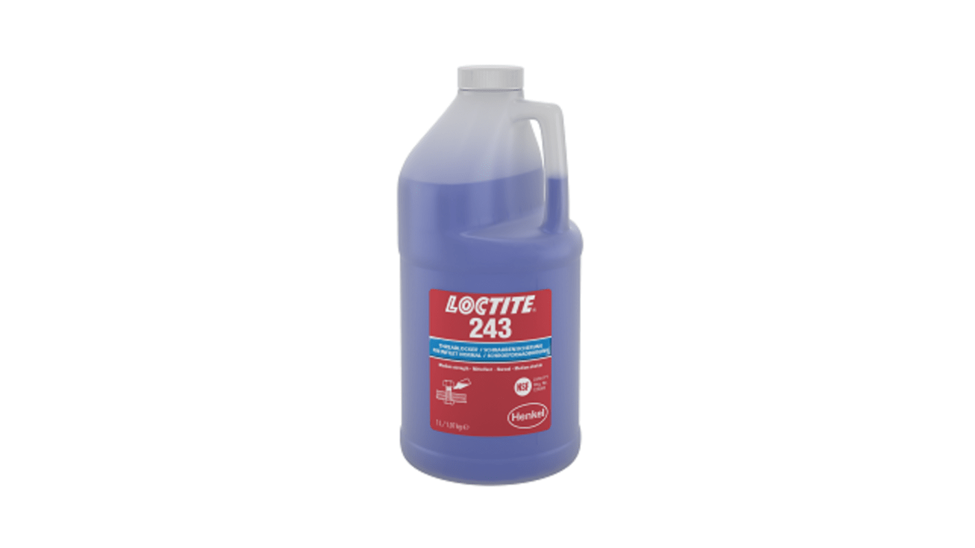 LOCTITE 243 BO 1L EGFD Loctite Loctite 243 Blue Thread lock, 1 L, 10