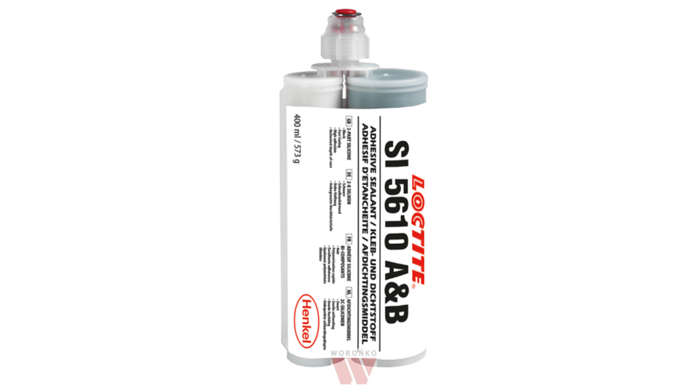 Loctite SI 5610 Silikonkleber Weiß 400 ml, für Glas, Metall, Kunststoff