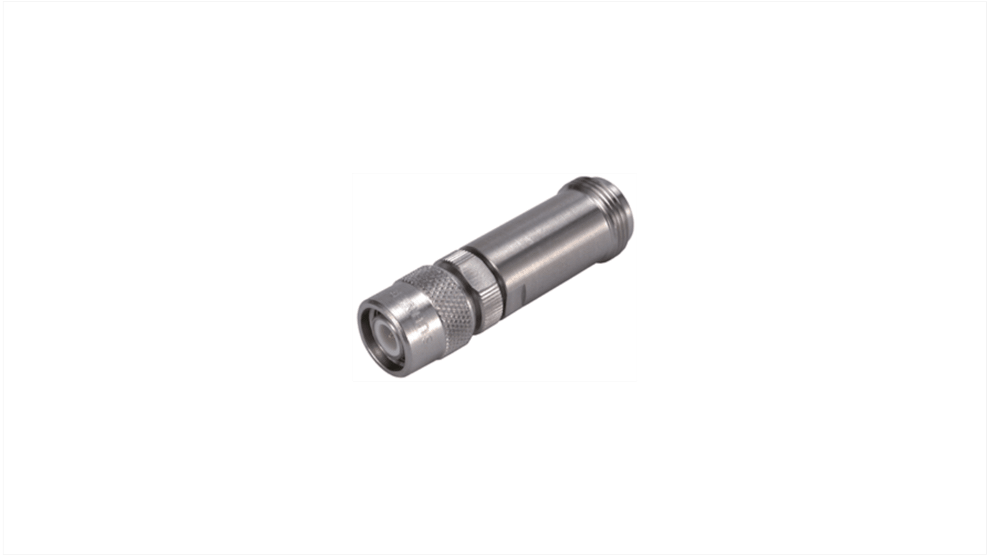 Adaptador Huber+Suhner 33_TNC-N-50-51/---_UE, Conector Macho TNC a Conector hembra Conector jack N