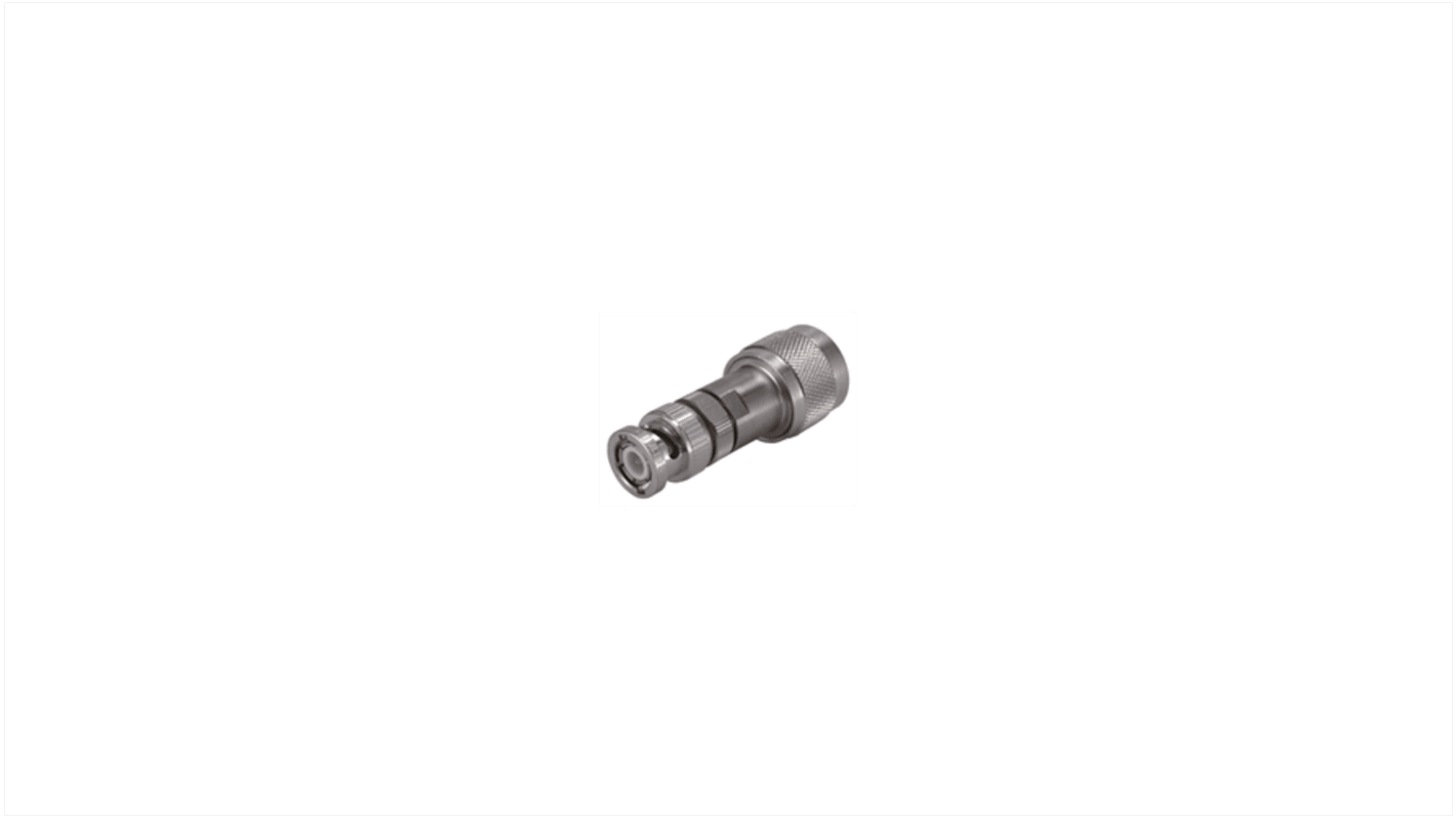 Adaptador Huber+Suhner 32_BNC-N-50-51/1--_UE, Conector Macho Conector macho BNC a Conector Macho Conector macho N