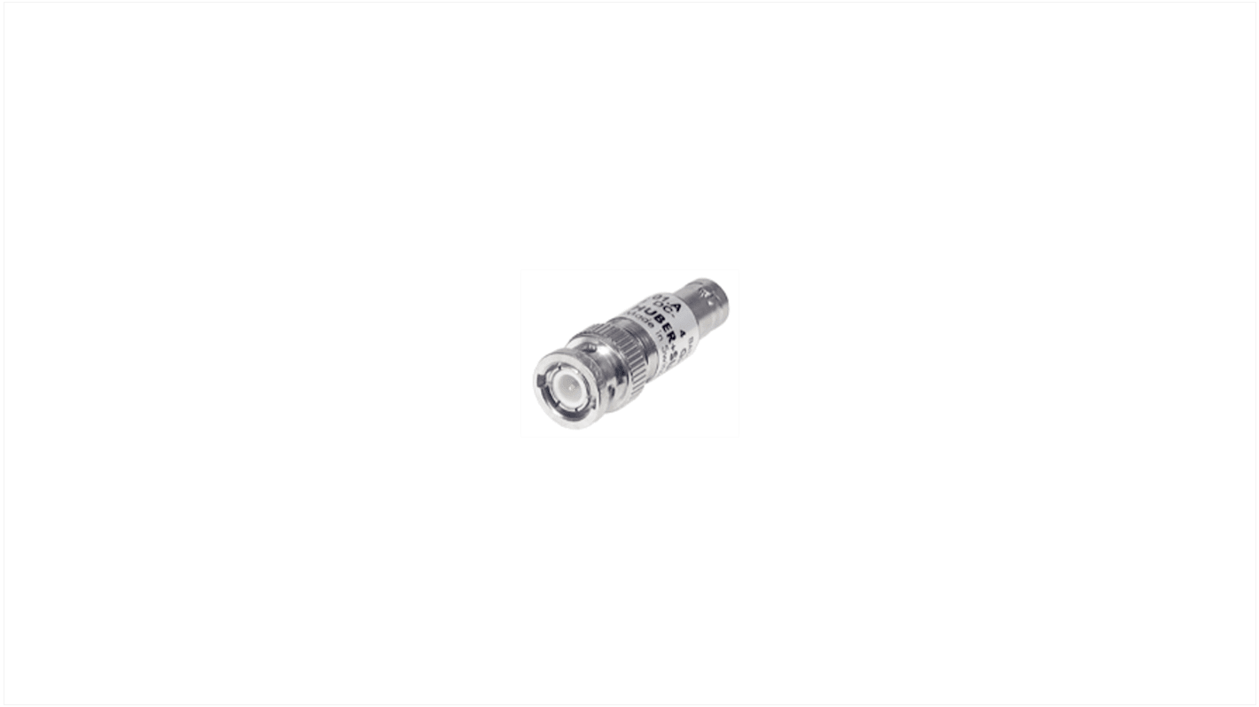 Atenuador de RF Huber+Suhner 6820.01.A, Recto, Conector Macho BNC a Conector Hembra BNC 20dB, 4GHz