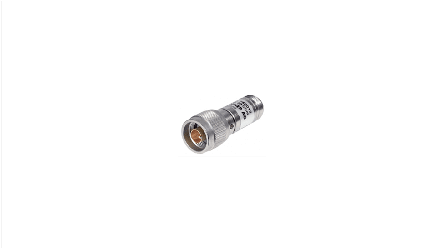 Atenuador de RF Huber+Suhner 6803.17.A, Recto, Conector Macho N a Conector Hembra N 3dB, 12.4GHz