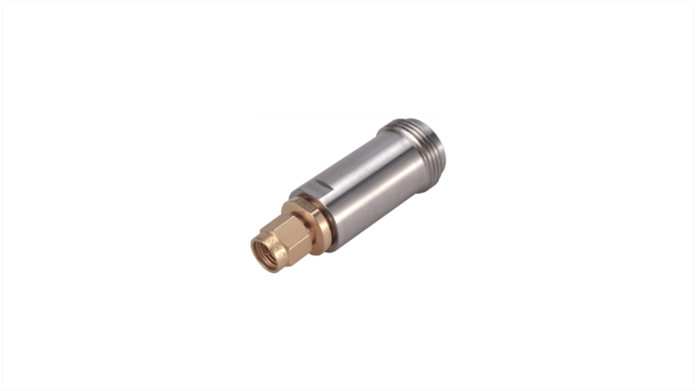 Adaptador Huber+Suhner 33_SMA-N-50-51/1--_NE, Conector Macho SMA a Conector hembra Conector jack N