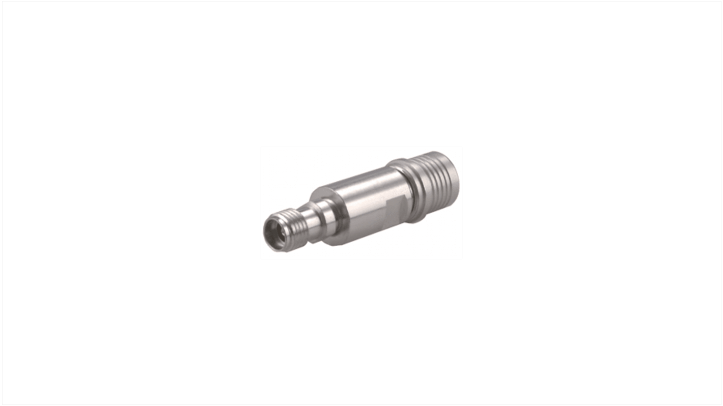 Adaptador Huber+Suhner 33_QMA-PC35-50-1/1--_NE, Conector Macho QMA a Conector hembra PC 3.5