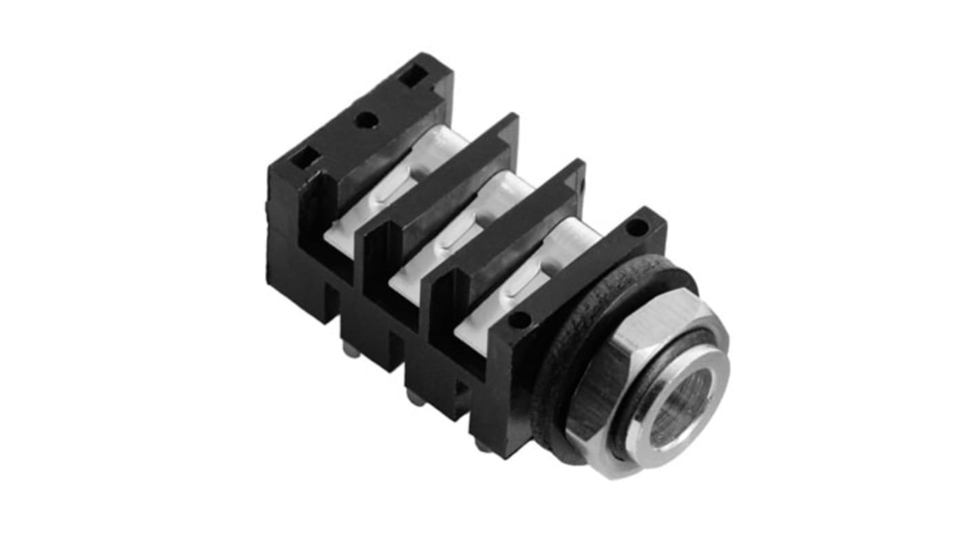 ACJMMHDR Amphenol Audio Jack Connector 1/4 in PCB Phone Jack Socket