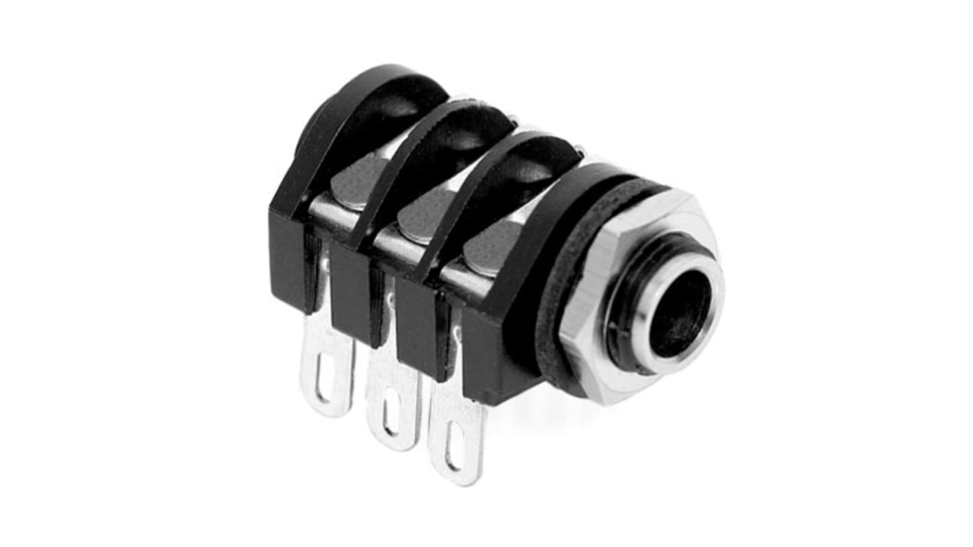 ACJSMHS Amphenol Audio Jack Connector 1/4 in PCB Phone Jack Socket