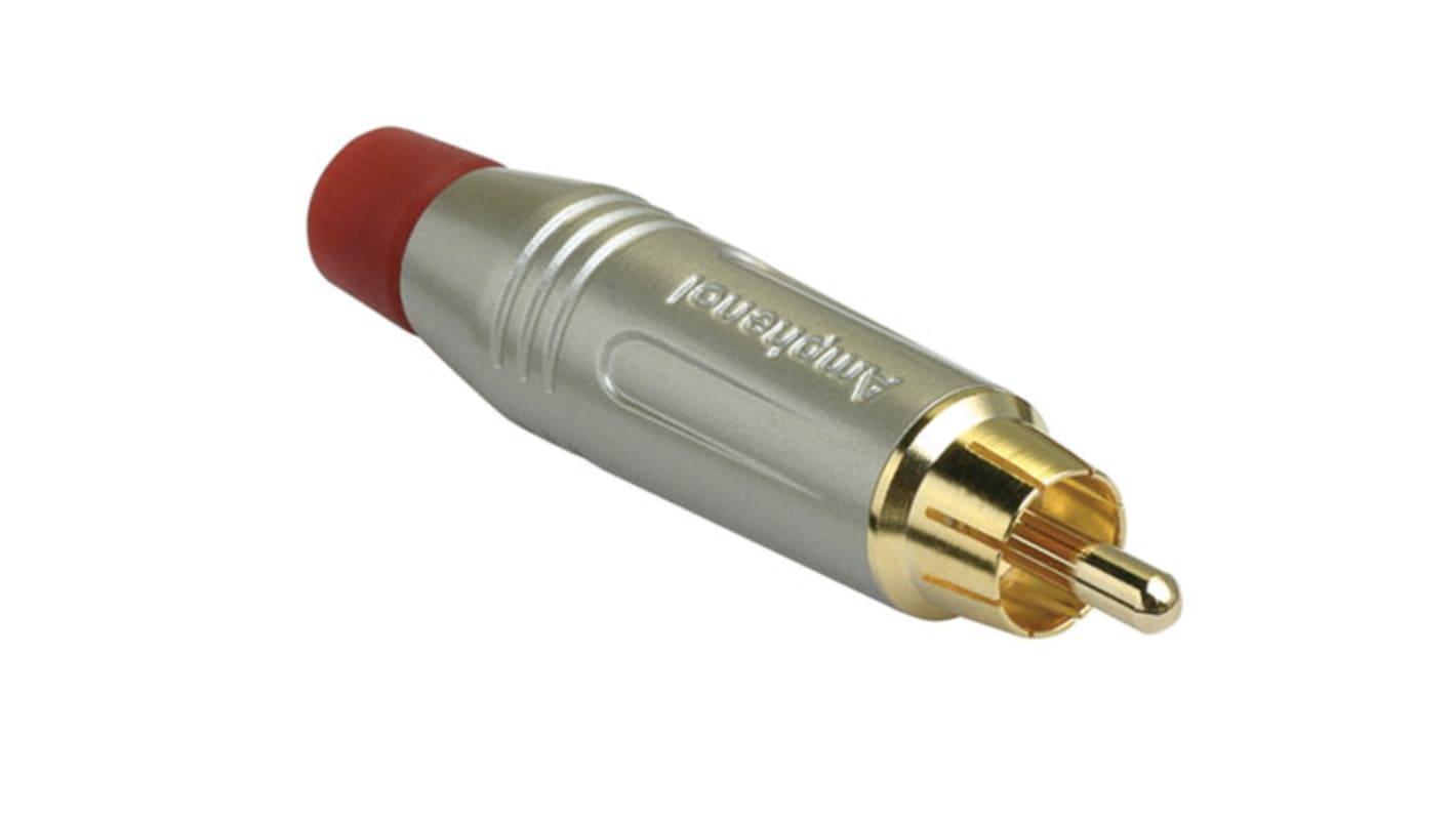 Spinotto RCA Amphenol Audio Maschio, in Oro, Montaggio su cavo