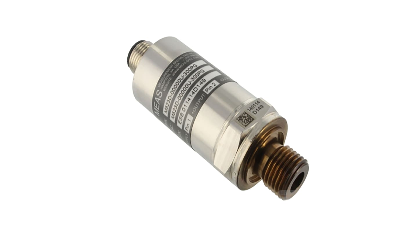 TE Connectivity MEAS M5200 Series Pressure Sensor, 0bar Min, 6bar Max, Gauge Reading