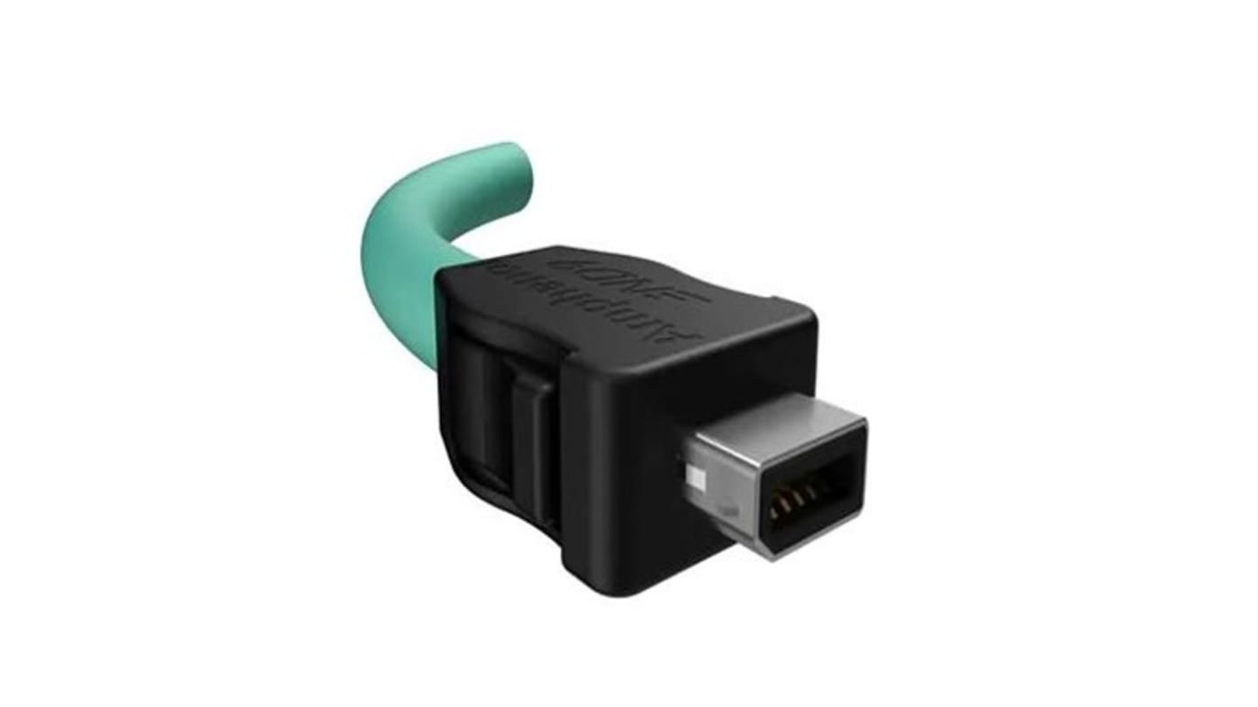 Conector IX Industrial Cat6a Macho Amphenol Communications Solutions serie ND9, de 10 vías