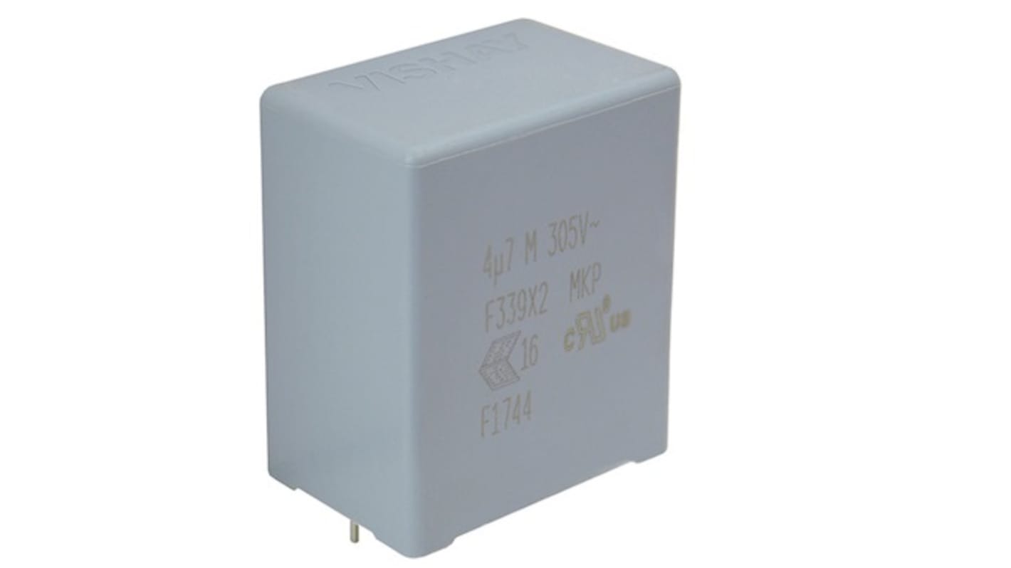 Condensador de película Vishay, 680nF, ±20%, 305V ac, Montaje en orificio pasante