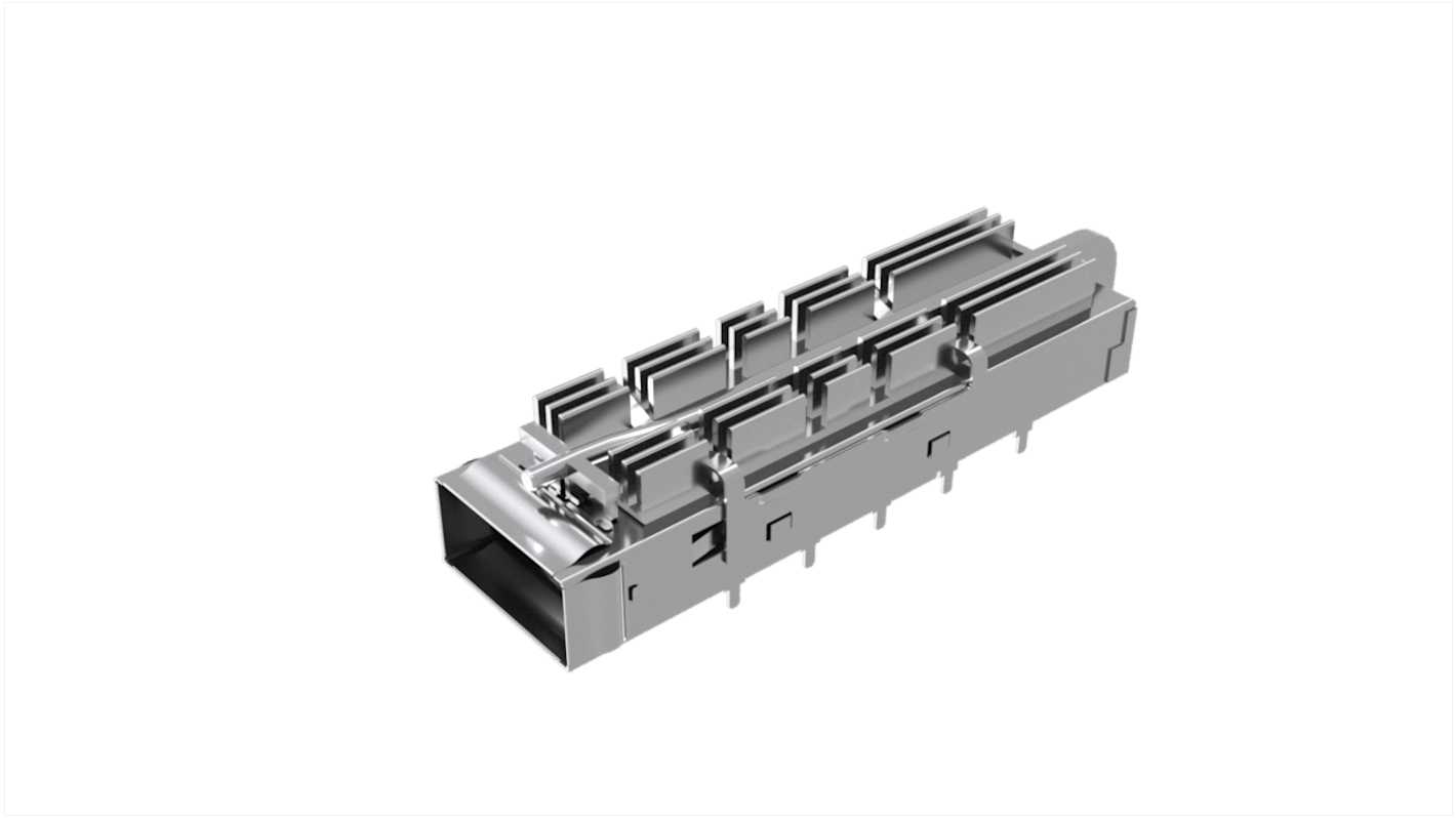 Amphenol Communications Solutions QSFPDD I/O Connector Plug 76Position, UE36C1621105A3A RS