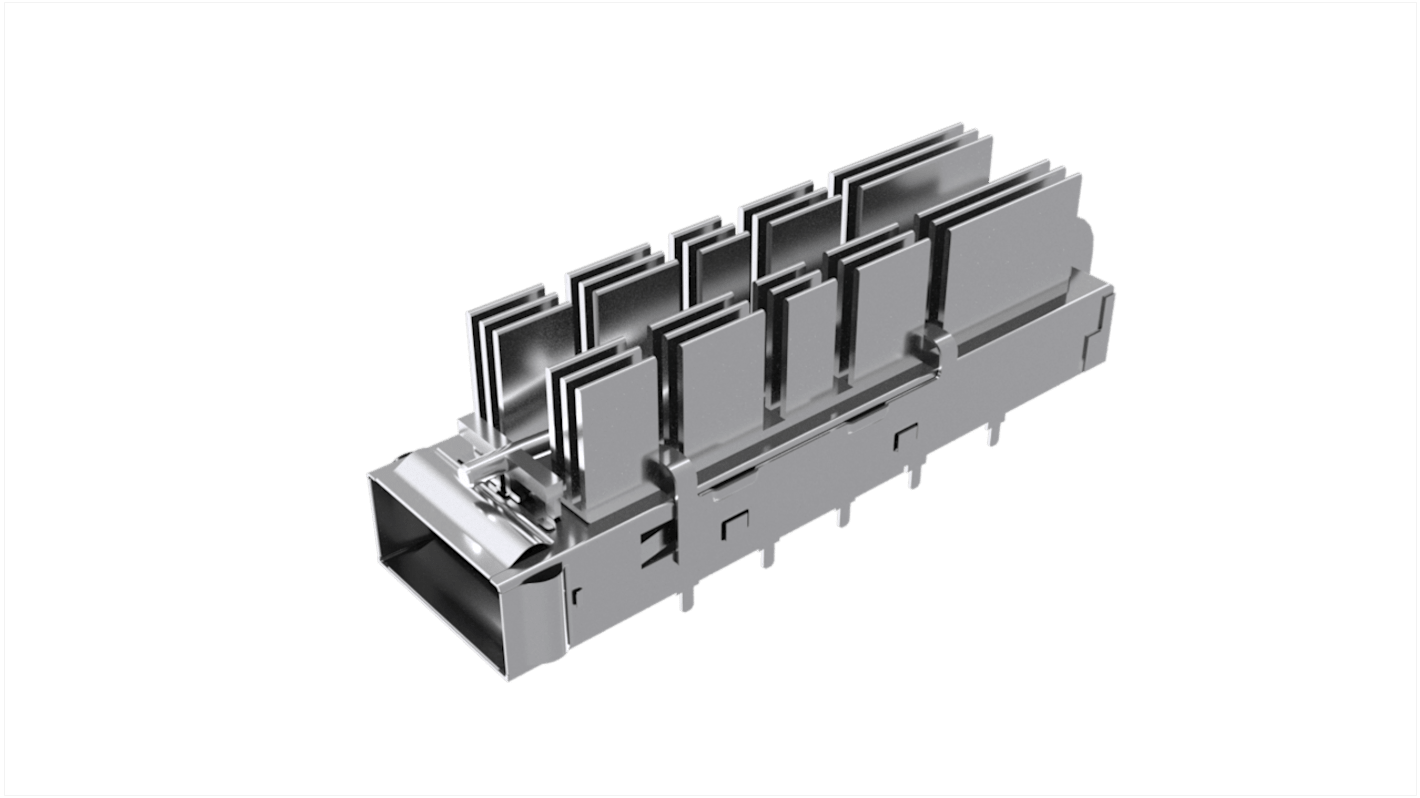 1x1 QSFP-DD 13.5 fin pin HS, 1xLP