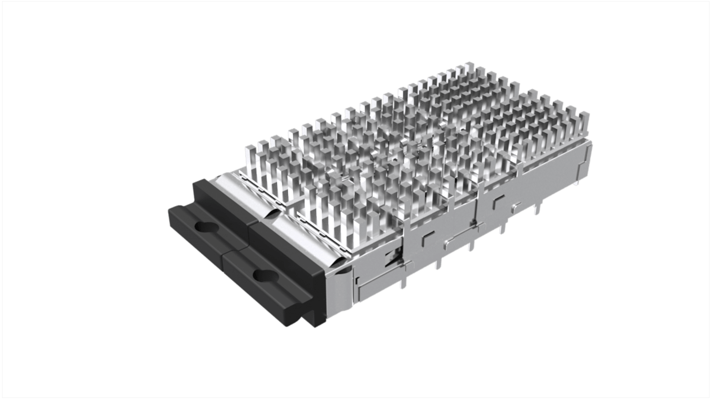 1x2 QSFP-DD 6.5 square pin HS, DC