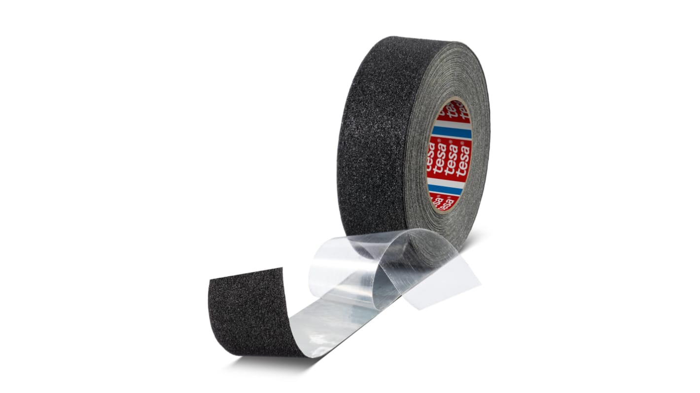 Tesa Black Aluminium Foil 18m Adhesive Anti-slip Tape, 0.75mm Thickness