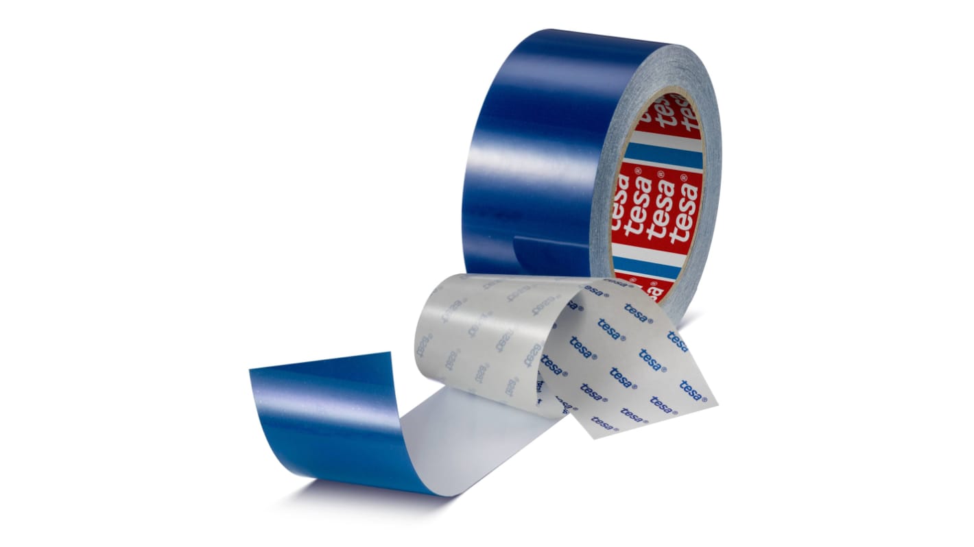 Tesa PET Bodenmakierung Blau Typ Klebeband für Fußböden, Stärke 0.175mm, 20m x 50mm