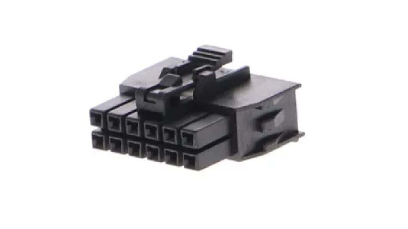 Molex Receptacle Crimp Connector Housing, 2.5mm Pitch, 12 Way, 2 Row