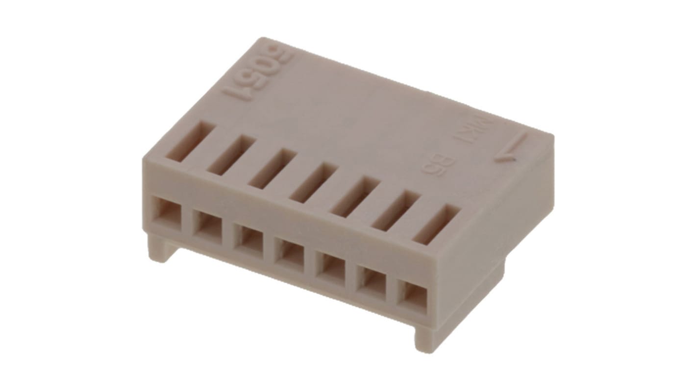 Boîtier de connecteur à sertir Clip isolé, 7 contacts 1 rang , pas 2.5mm