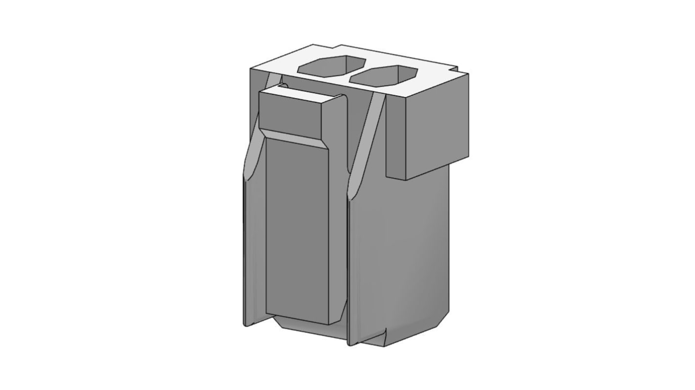 Molex Receptacle Crimp Connector Housing, 2.5mm Pitch, 2 Way, 1 Row