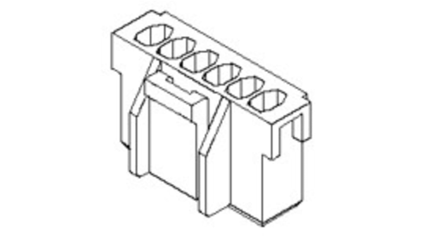 Molex Receptacle Crimp Connector Housing, 2.5mm Pitch, 6 Way, 1 Row