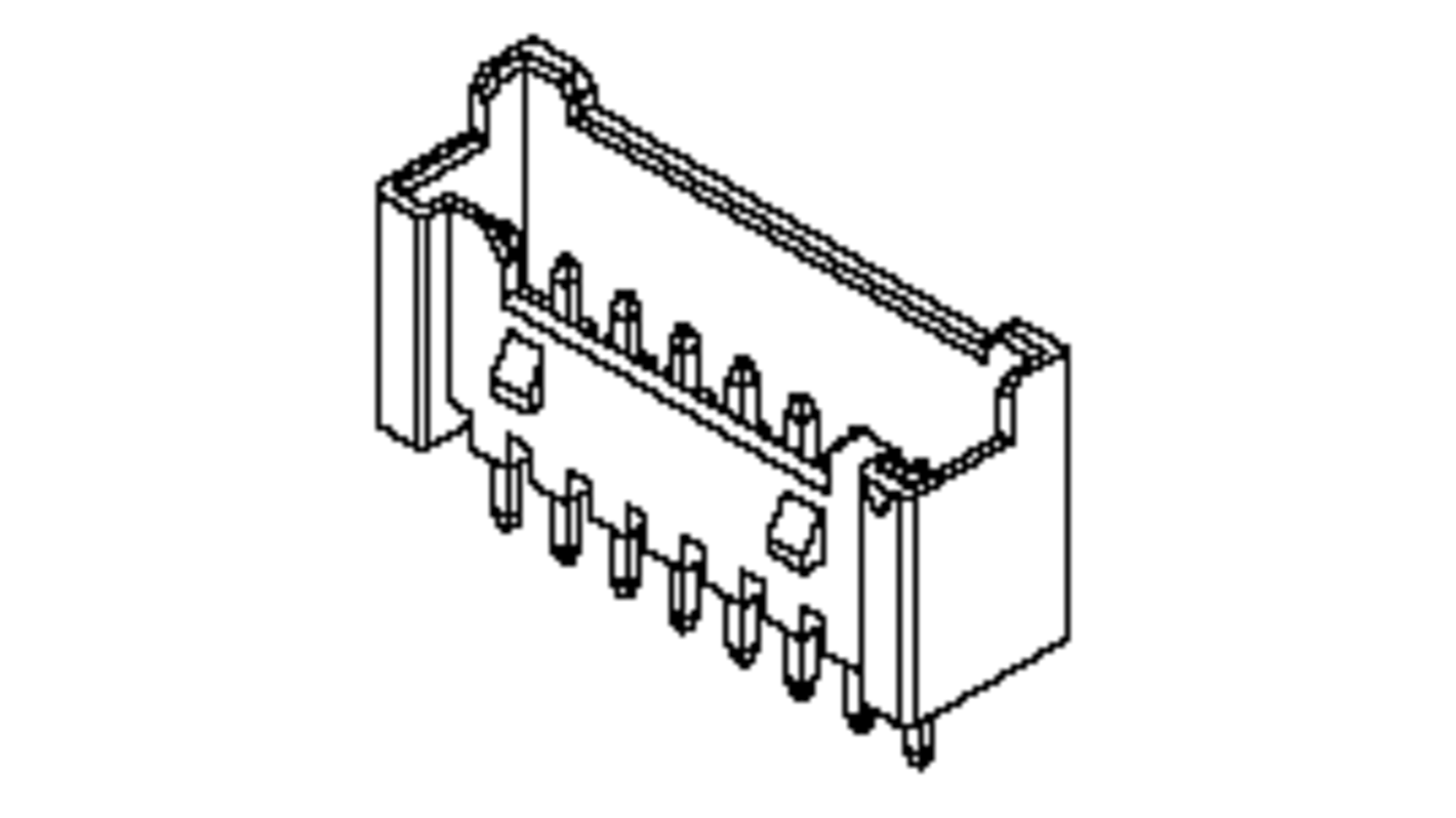 File di contatti PCB Molex, 12 vie, 1 fila, passo 2mm