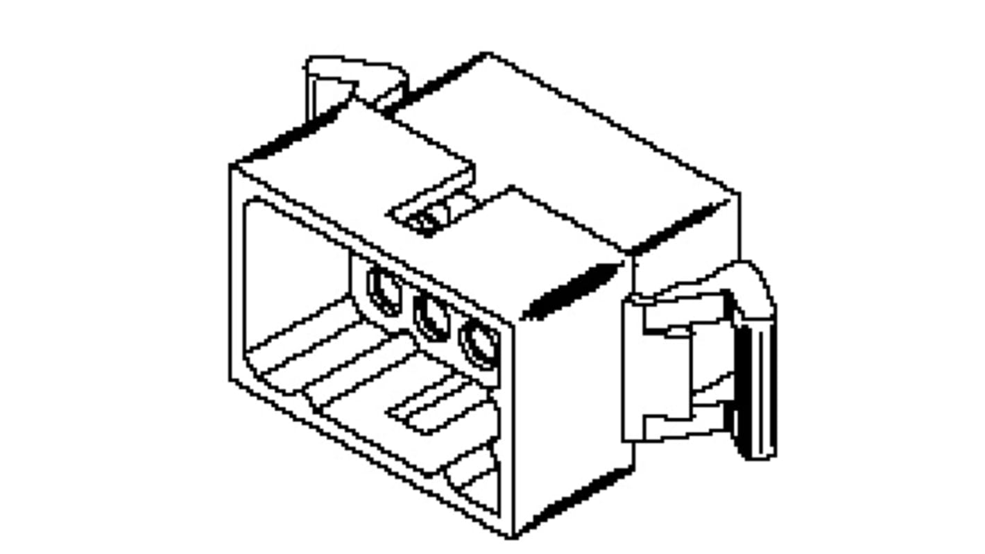 Carcasa de conector de crimpado Molex 39033155, paso: 3.68mm, 15 contactos, 3 filas, Macho