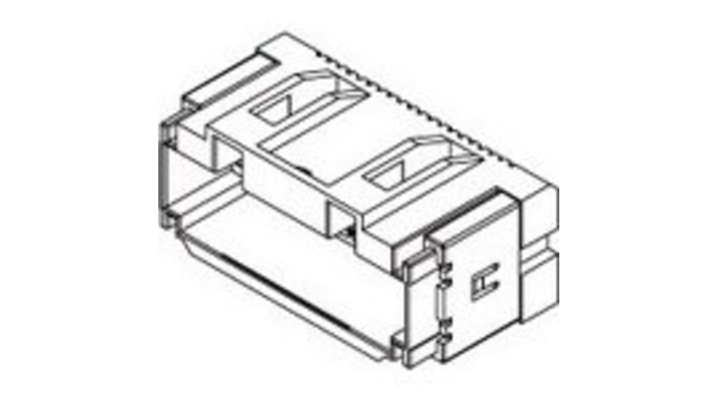 Presa PCB Molex, 4 vie, 1 fila, passo 1.5mm, Montaggio con foro passante