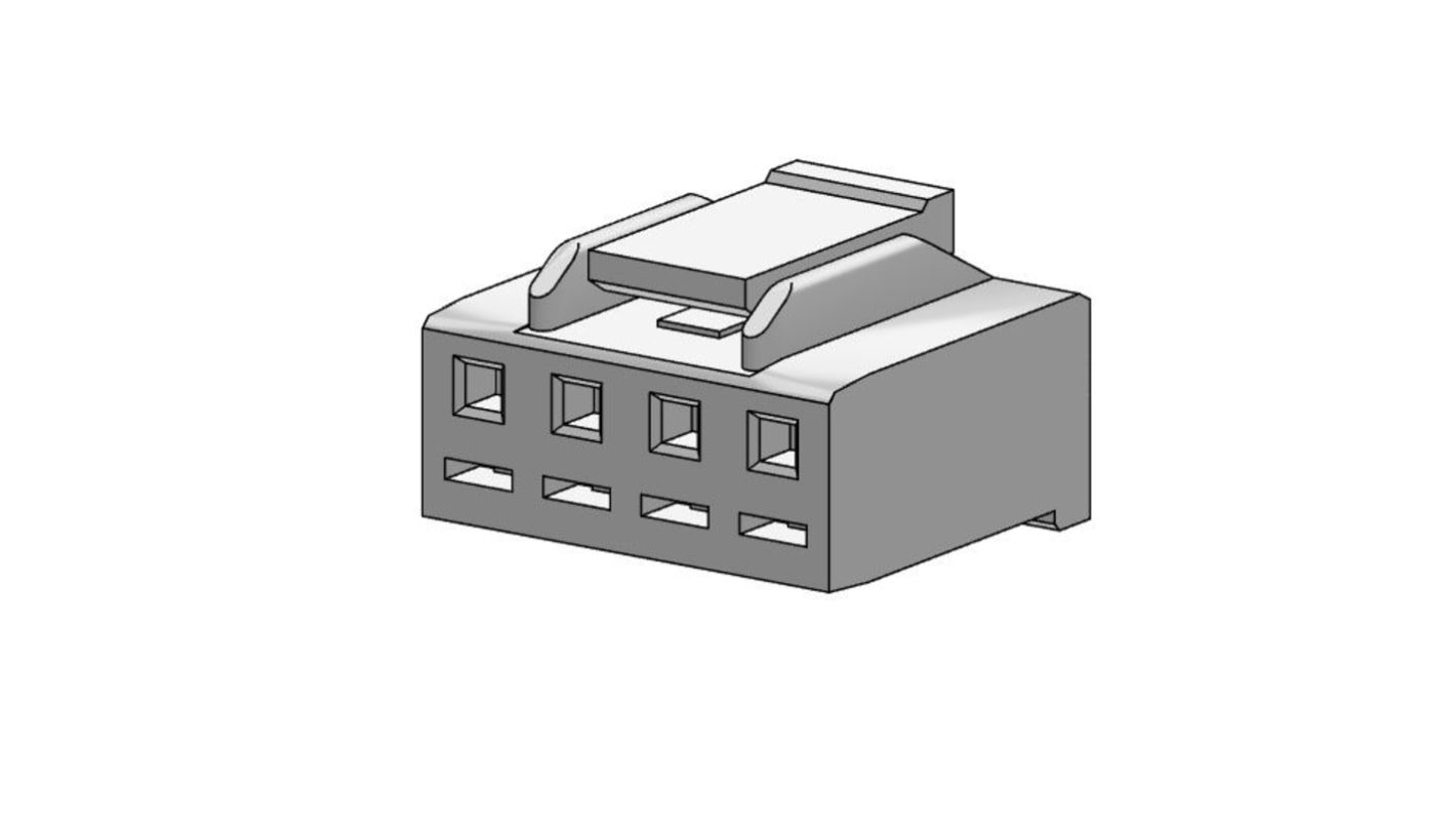 Molex Receptacle Crimp Connector Housing, 3.5mm Pitch, 4 Way, 1 Row