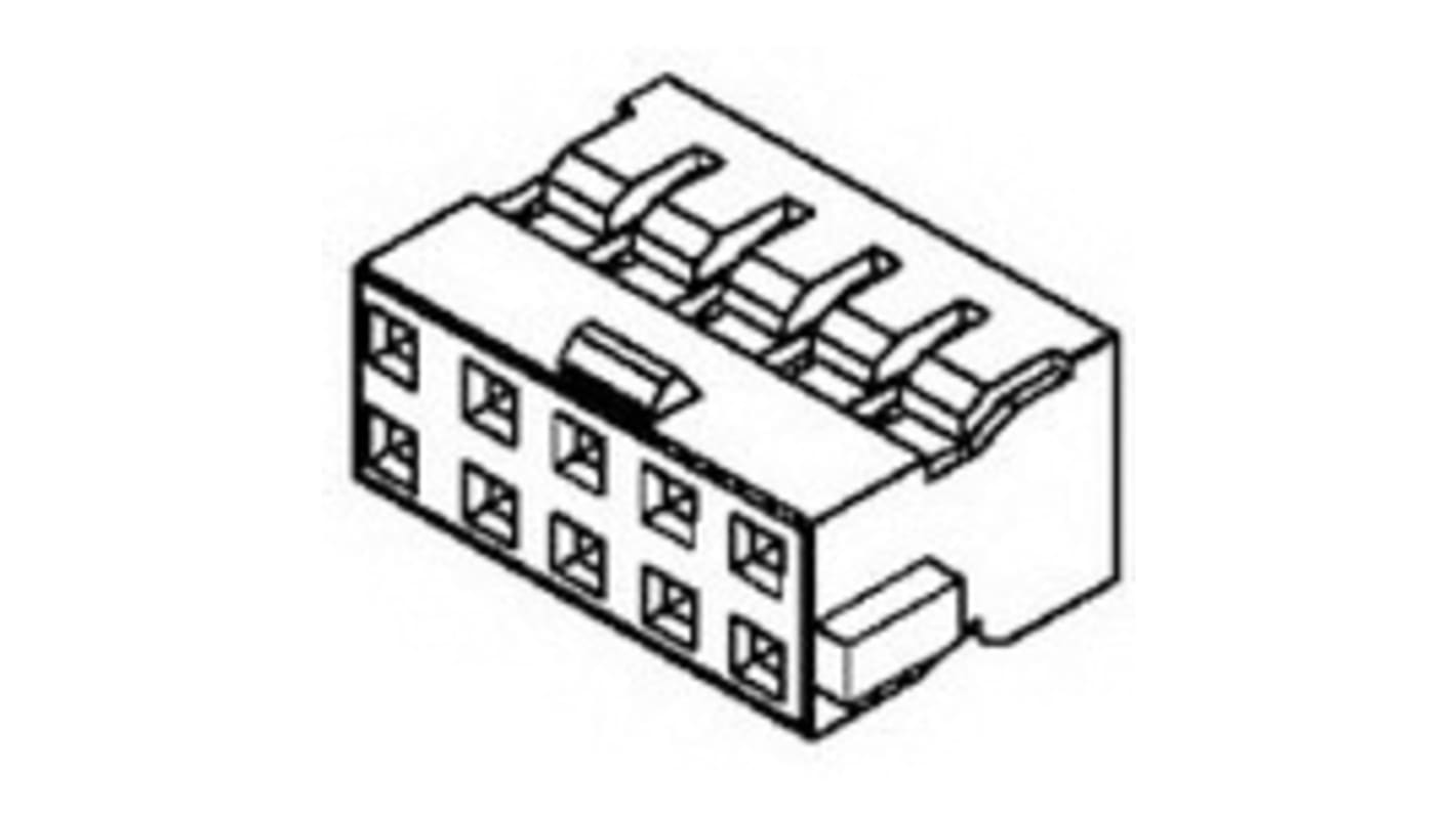 Molex Receptacle Crimp Connector Housing, 2mm Pitch, 8 Way, 2 Row