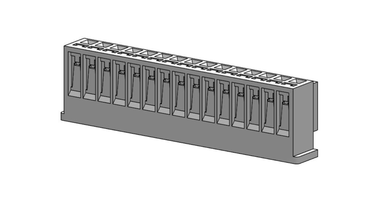 Molex Receptacle Crimp Connector Housing, 2.5mm Pitch, 15 Way, 1 Row